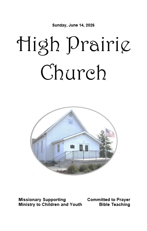 Bulletin Cover 26-6-14, Front