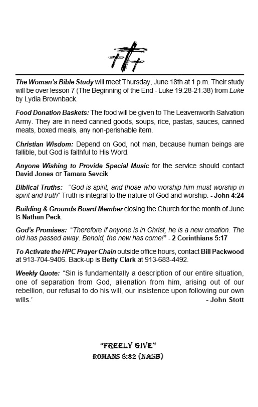 Bulletin Cover 26-6-14, Right